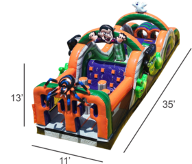 <strong><span style='color:#0000ff;'>35ft Spooky Run Obstacle Course </span></strong>