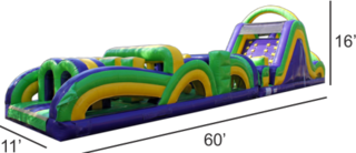 <strong><span style='color:#0000ff;'>60ft Fun Run Obstacle Course </span></strong>