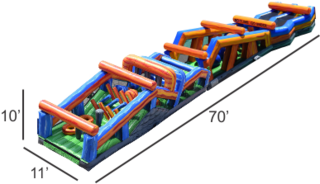 <strong><span style='color:#0000ff;'>70ft Ninja Warrior Obstacle Course</span></strong>
