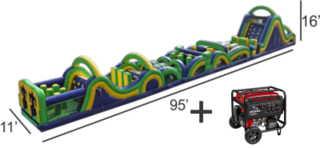 <strong><span style='color:#0000ff;'>95ft Ultimate Sprint Obstacle Course </span></strong>