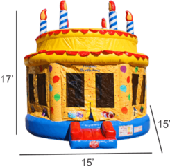 <strong><span style='color:#0000ff;'>Birthday Cake Bounce House</span></strong>