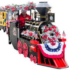 <strong><span style='color:#0000ff;'>Christmas Trackless Train</span></strong>