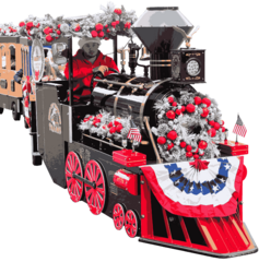<strong><span style='color:#0000ff;'>Christmas Trackless Train</span></strong>