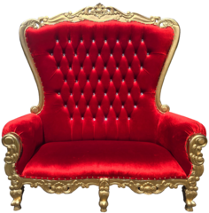 <strong><span style='color:#0000ff;'>Classic Red Double Santa Throne</span></strong>