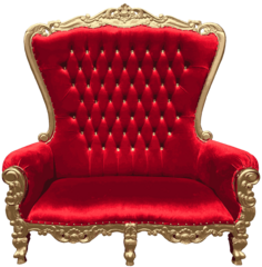<strong><span style='color:#0000ff;'>Classic Red Double Santa Throne</span></strong>