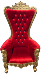 <strong><span style='color:#0000ff;'>Classic Red Santa Throne</span></strong>