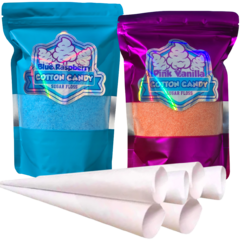 <strong><span style='color:#0000ff;'>Pink and Blue Sugar Floss<font color='red'><marquee>***Enough sugar floss for 40 servings***</marquee></font></span></strong>