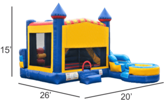 <strong><span style='color:#0000ff;'>Extra Large Combo Bounce House</span></strong>