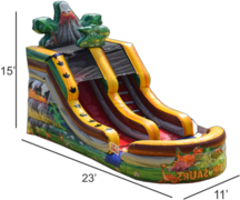 15' Jurassic Dinosaur Water Slide***Exclusive Jumping Hearts Design*** 