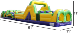 <strong><span style='color:#0000ff;'>61ft Magical Rush Obstacle Course</span></strong>