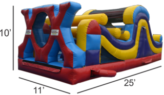 <strong><span style='color:#0000ff;'>25ft Mini X Obstacle Course</span></strong>