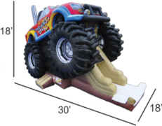 Inflatable Monster Truck Combo (DRY USE)
