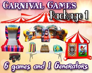<strong><span style='color:#0000ff;'>Carnival Games Package 1<font color='red'> <s>$1060</s></font></span></strong>