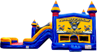 <strong><span style='color:#0000ff;'>Hockey Combo Bounce House (WET)</span></strong>