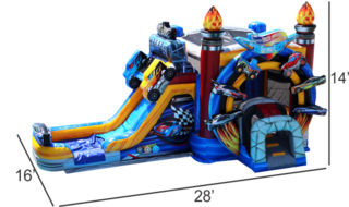 <strong><span style='color:#0000ff;'>Hot Wheels Garage Bounce House</span></strong>