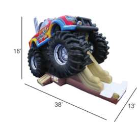 Inflatable Monster Truck Combo (DRY USE)