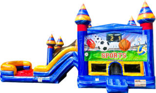 <strong><span style='color:#0000ff;'>Sports Bounce House With Slide</span></strong>