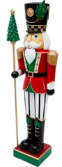 <strong><span style='color:#0000ff;'>5ft Red Coat Nutcracker</span></strong>