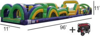 <strong><span style='color:#0000ff;'>96ft Tennessee Rush Extreme Obstacle Course</span></strong>