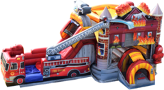 Firetruck Combo Bounce House