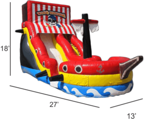 <strong><span style='color:#0000ff;'>18ft Pirate Ship Water Slide</span></strong>