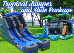 Tropical jumper and water slide Package