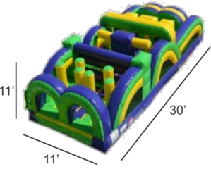 <strong><span style='color:#0000ff;'>30ft Wild Rush Obstacle Course</span></strong>