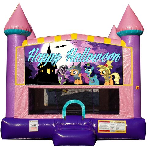 Spooky ponies Halloween bounce house