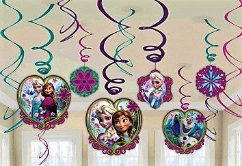 Disney Frozen Foil Swirl Decorations