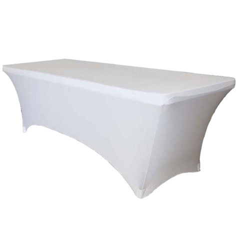 spandex table cover white