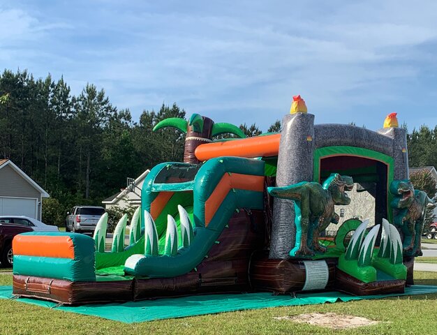 Dinosaur Slide,Dinosaur Slide at Amusement Park