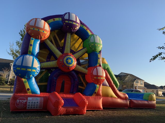 Carnival Ferris Wheel Bounce House Rental Savannah GA - With Slide