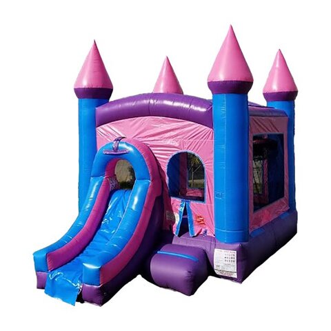 Pink & Purple Princess Inflatable Bounce House Savannah GA