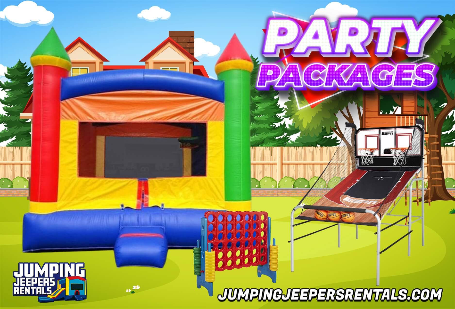 Bounce House Party Packages Rentals Savannah GA