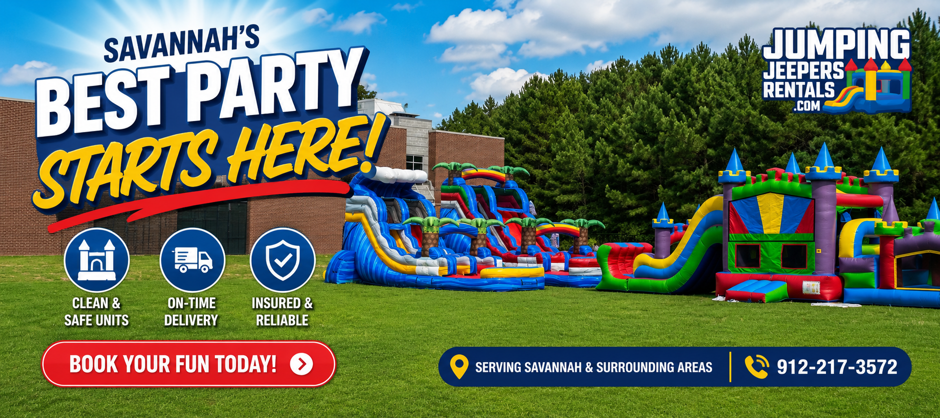 Bounce House Water Slide Rentals Savannah ga