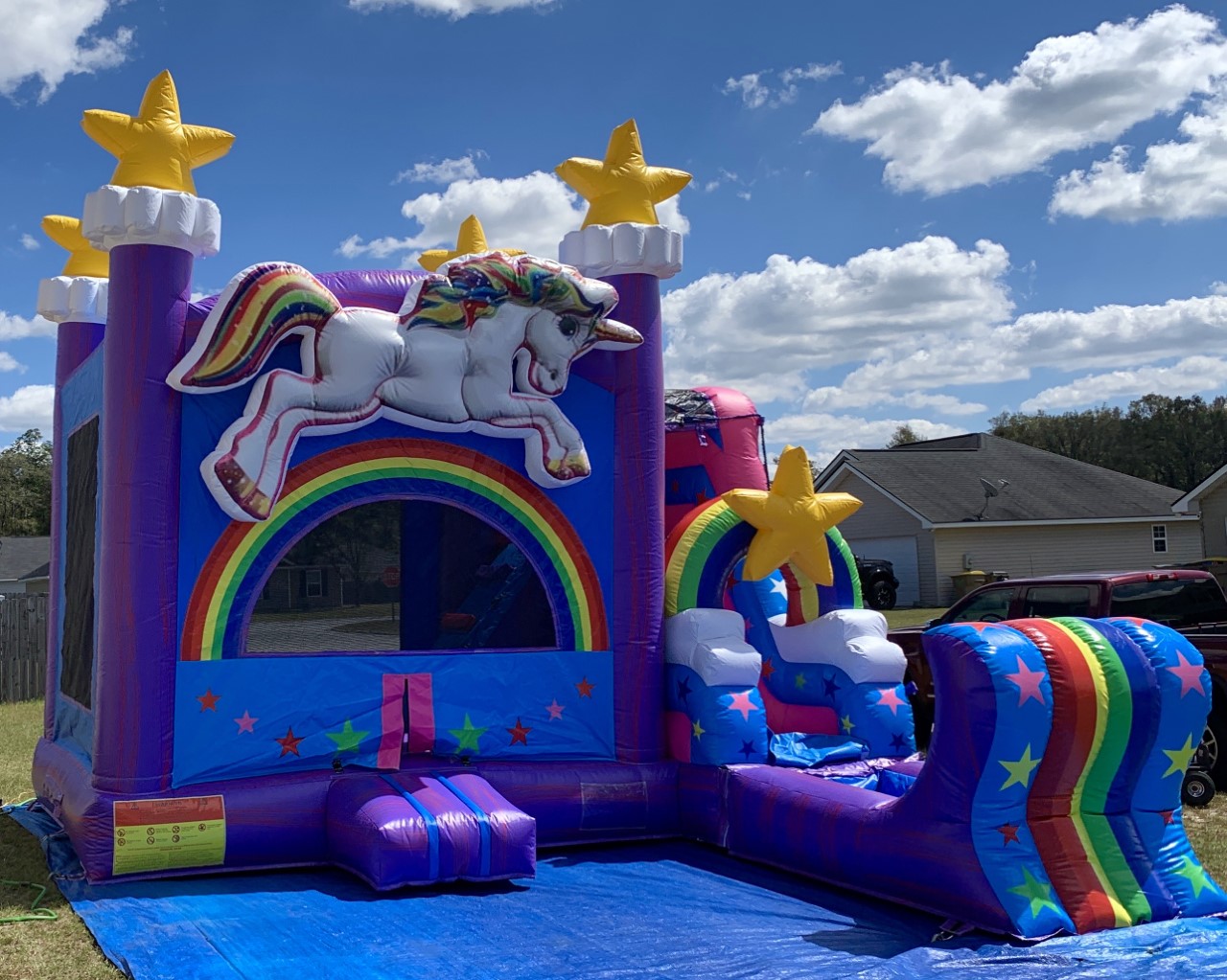 Unicorn Princess Bounce House Rentals Guyton