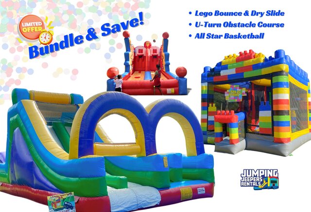 Obstacle Bounce House Fun Party Package 