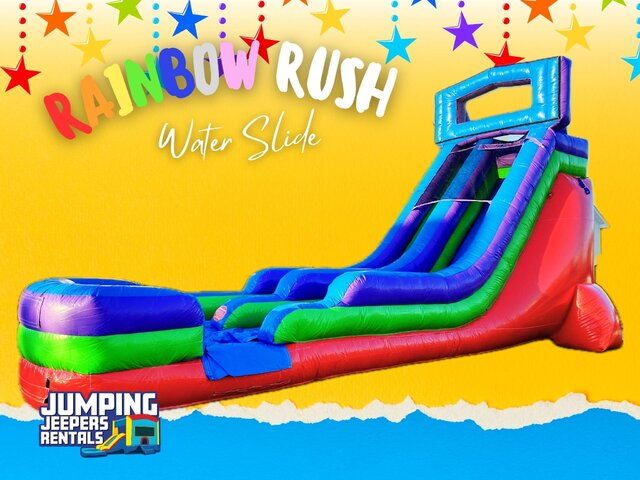 20' Rainbow Rush Water Slide 