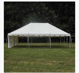 20' x 30' White Pole Tent