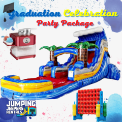 Graduation Celebration - Rip Tide Water Slide, Connect 4, Snow Cone Machine - Medium

