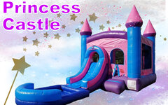 Princess Bounce House With Slide (Wet or Dry)