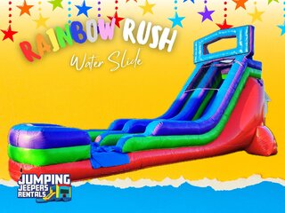 20' Rainbow  Rush Water Slide (Wet or Dry Slide)