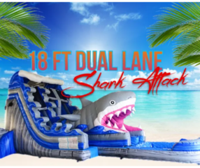 18’ Jaws Dual Lane Water Slide