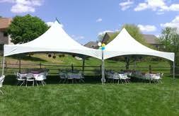 20 X 30 High Peak Frame Tent (Installed) - Rent-All Plaza of Kennesaw