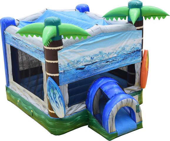 Surfs Up Misting Bounce House Dry
