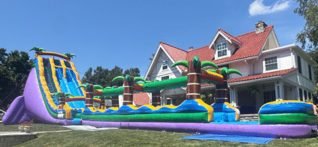 30' Goombay Splash Dual Lane Waterslide + Slip N Slide