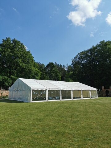 10' Clearspan White Tent Side