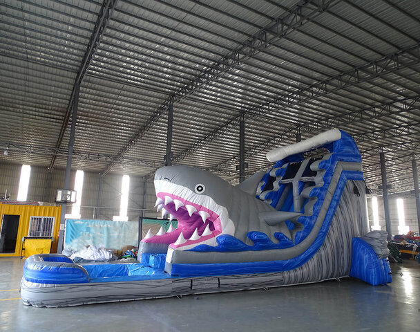 18' Dual Lane Jaws Waterslide