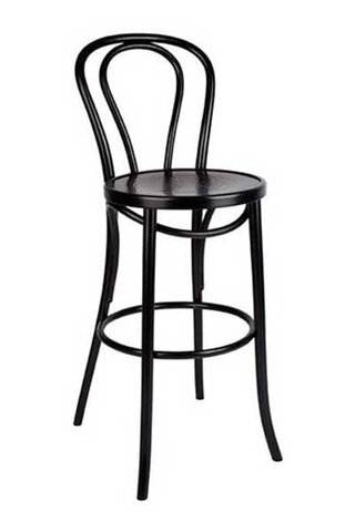 Black Bentwood Bar stool
