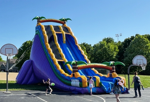 30' Goombay Splash Dual Lane Dry Slide